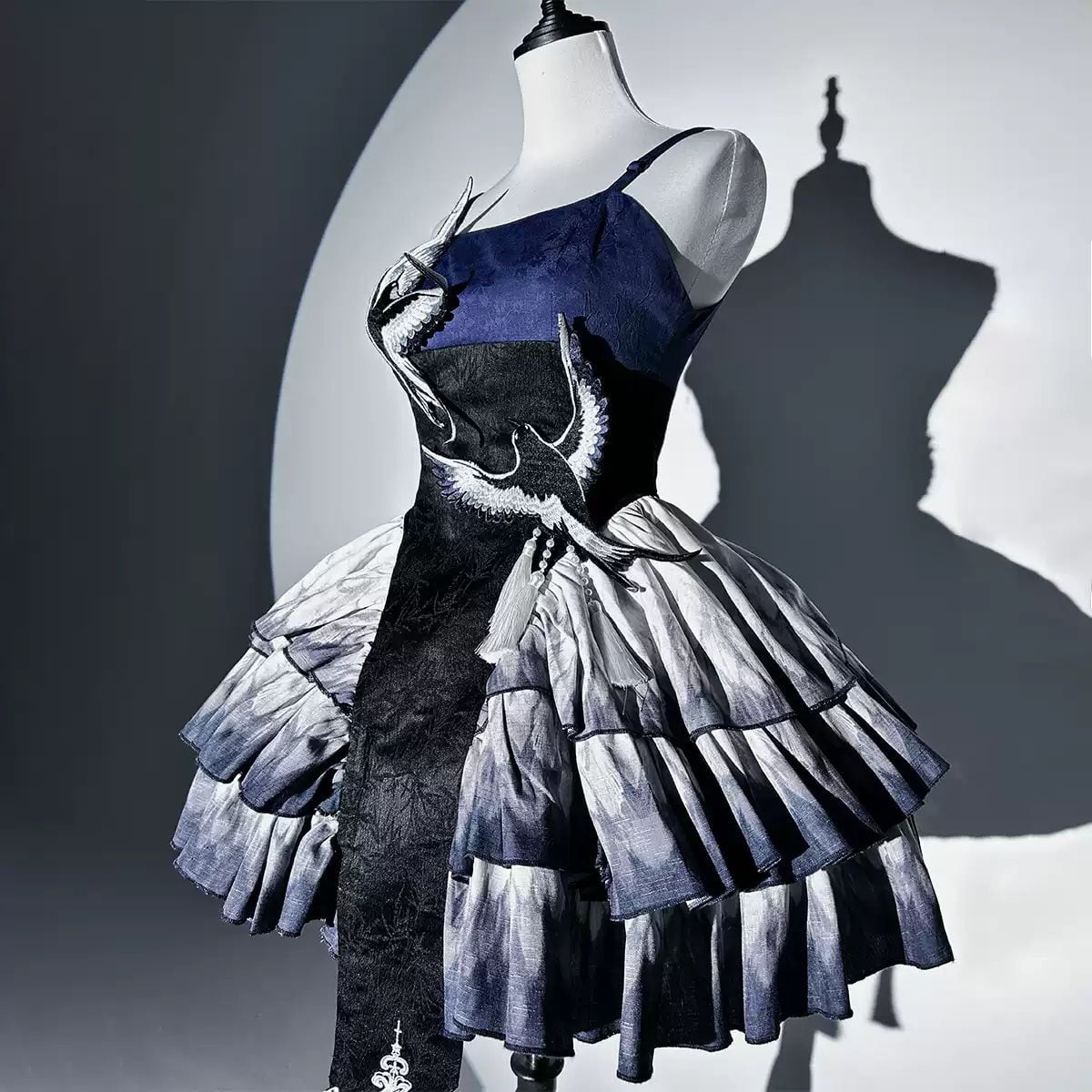 Elegant Oriental Tiered Skirt Coordinates