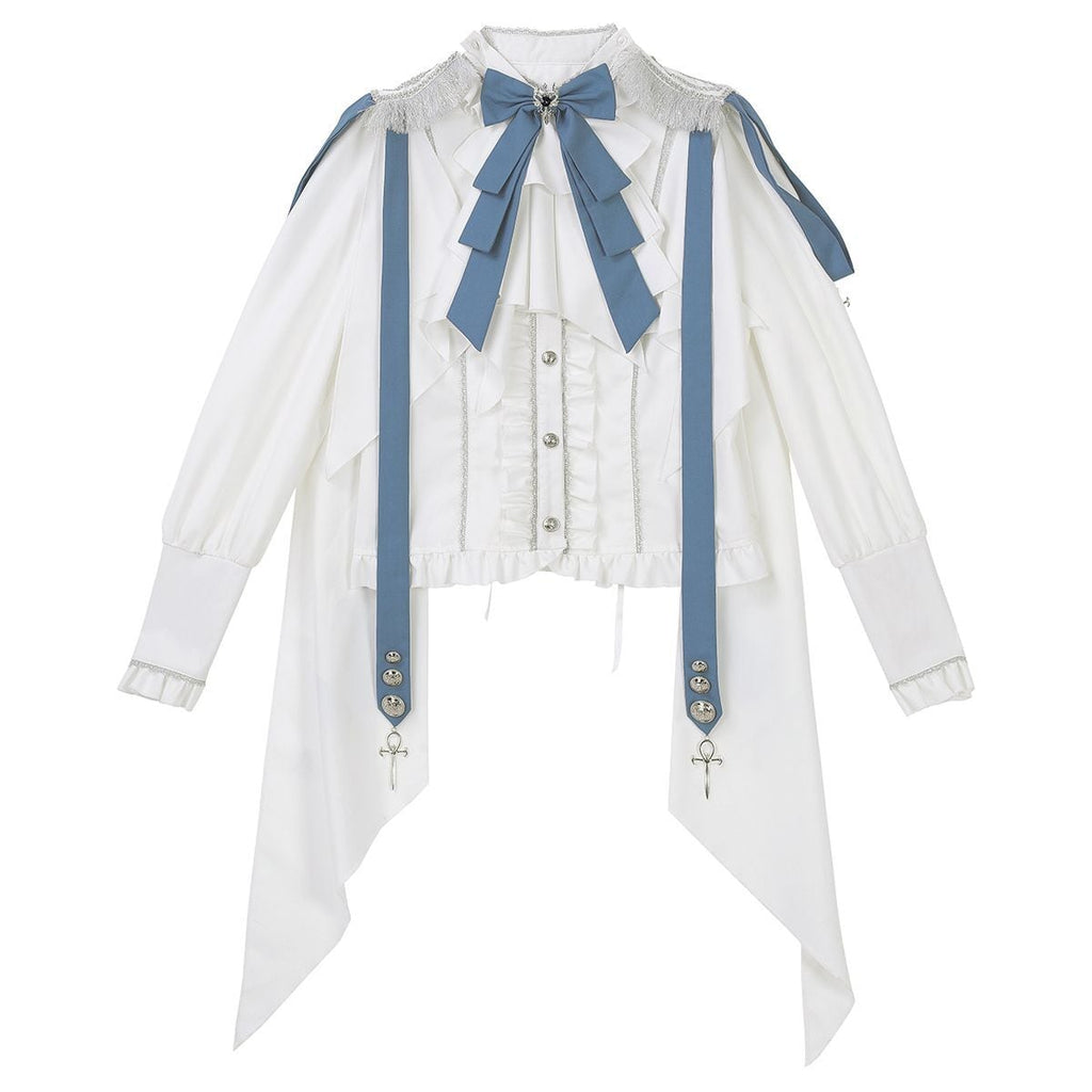 Blue x White Knight Military Lolita Set